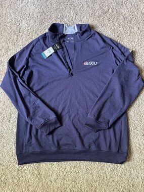 Adidas Navy NBC Golf Quarter-Zip Pullover